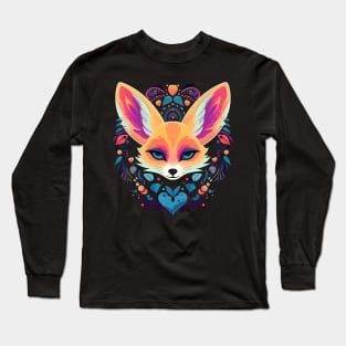 Fennec Fox Valentine Day Long Sleeve T-Shirt